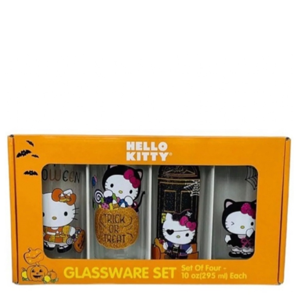 NEW Hello Kitty Halloween Glassware Set